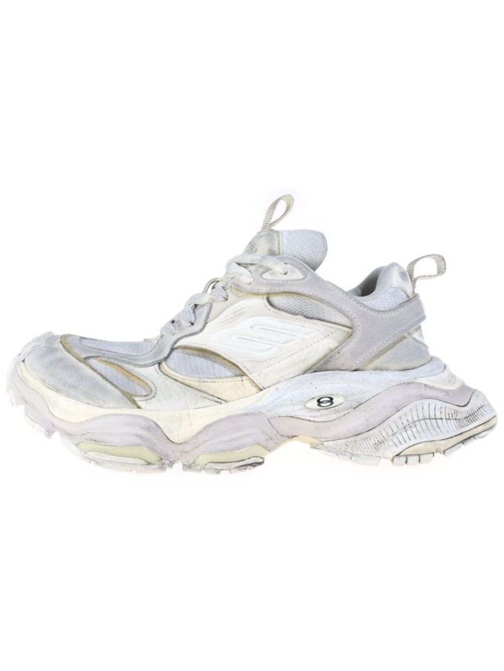 Balenciaga SS Cargo Vintage Wash Low-Top Sneakers White